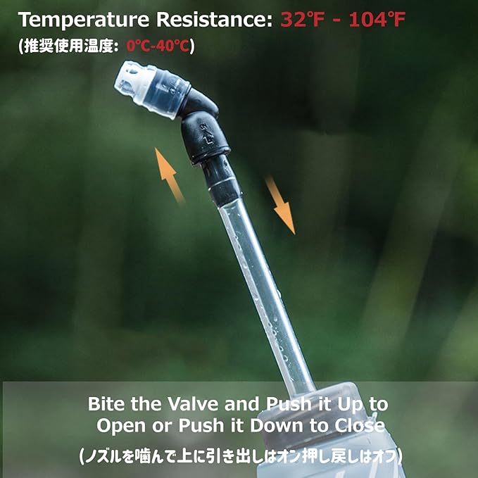 Azarxis TPU Soft Flask Folding Collapsible Water Bottles BPA-Free for Hydration Pack - Ideal Trail Running Hiking Cycling Climbing (250ml/8.45oz - 2 Pack)