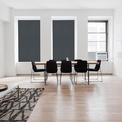 Portable Blackout Shades 100% Blackout Curtains for Bedroom Small Window Curtains No Light Kitchen Windows Insulated for Nursery for Baby Travel Curtain,Gray,56" W x 160" L,1 Panel