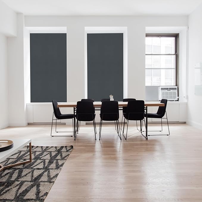 Portable Blackout Shades 100% Blackout Curtains for Bedroom Small Window Curtains No Light Kitchen Windows Insulated for Nursery for Baby Travel Curtain,Gray,56" W x 120" L,1 Panel