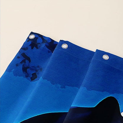 AILONEN Black Panther Shower Curtain,Evening Moon Leopard Bath Curtain for Women,Wildlife Cheetah Polyester Waterproof for Bathroom,72" W*72" H with 12 Plastic Hooks