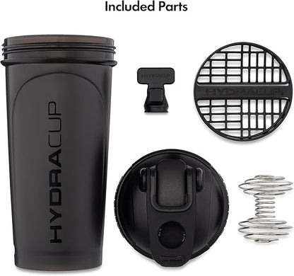 Hydra Cup JailBreak Pro - 28 oz Shaker Cup with Removable Phone Clip, Shaker Bottle for Protein Shakes with Carry Handle, Ball Blender, BPA Free (Black)
