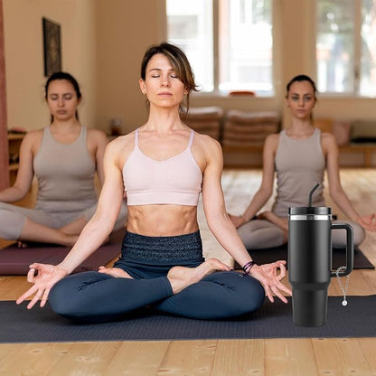 6PCS Letter Charm Accessories for Stanley Cup, Personalized Initial Letter Charms for Stanley Tumbler Handle Identification Letter Pendant Handle Decoration for Stanley Tumbler Charms (Letter A)