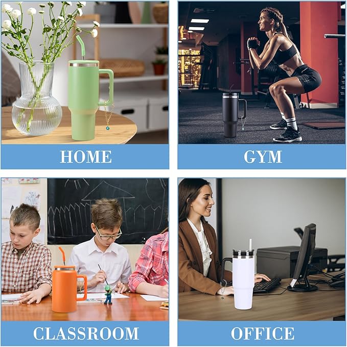 6PCS Letter Charm Accessories for Stanley Cup, Name ID Letter Handle Charm for Stanley Handle Identification Letter Pendant Handle Decoration for Stanley Tumbler Charms (Letter E)