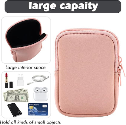 Water Bottle Pouch Cup Accessories for Women Quencher Adventure IceFlow 20oz 30oz 40oz Tumbler Pouch with Handle Running Pouch Bag for Cards Keys(Pink)