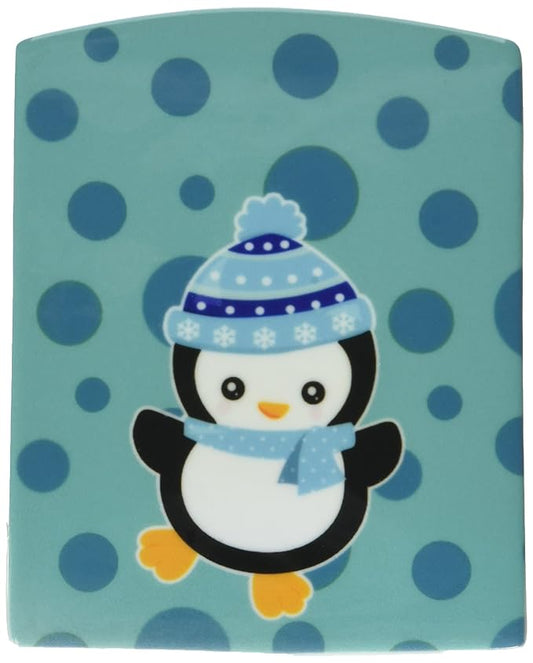 Caroline's Treasures BB8940CNL Christmas Penquin #2 Ceramic Night Light Compact, UL-Certified, Ideal for Bedroom, Bathroom, Nursery, Hallway, Kitchen, 6x4x3, Multicolor