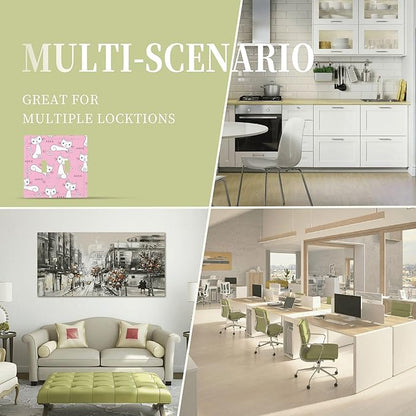 Cartoon Cute Cat Double Toggle Light Switch Covers 2 Gang Wall Plate Dual Decorative Switchplate Electrical Faceplate for Bathroom Country Kitchen Bedroom Decor, 4.9" x 5"