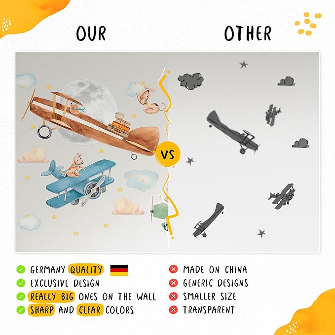 Large Animals Wall Decals for Kids by Lipastick – 177 pcs Woodland Animals Wall Stickers – Forest Animal Wall Decals for Kids Boys Baby Girls – Kids Wall Decals Bear Fox Deer Hare Raccoon Owl XXL Size