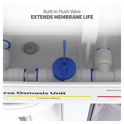 Aquatic Life 150 GPD Hydroponic Reverse Osmosis Filter System RO Water Filtration Unit, High Efficiency