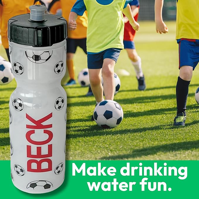 50 Strong Kids Water Bottle | 22 oz. BPA- Free Sports Squeeze Water Bottles with Pull Top Cap |Perfect Water Bottle for School | Reusable & Durable for Boys & Girls | Made in USA