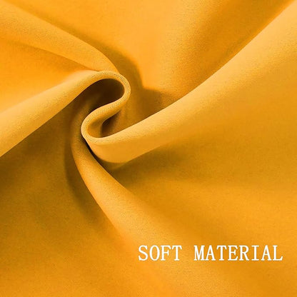 Orange Yellow Valances for Windows 70X18 Inches Blackout Thermal Insulated Valance with Grommet Top for Kitchen Living Room Short Straight Drape Valance for Bedroom Kids Room 1 Panel