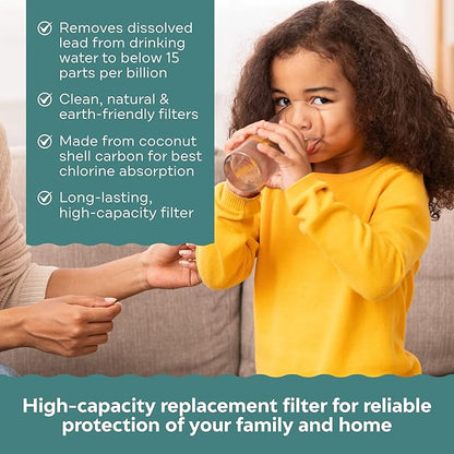 Applied Membranes Inc. 3-Stage Whole-House Water Filter Cartridge Replacements, Includes 20-Inch Sediment, Carbon, and Lead Filter Cartridges