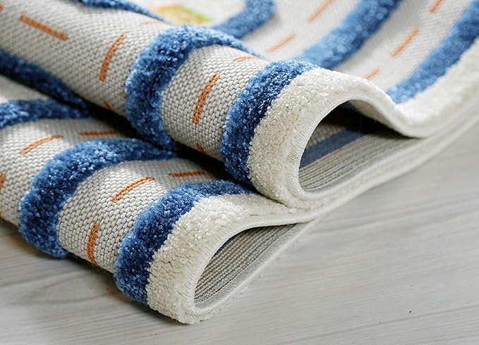 IVI 3D Play Carpets, 59 x 39 Inch, Traffic Educational Toddler Mat Rug for Bedroom, Kids Den, or Playroom, Medium