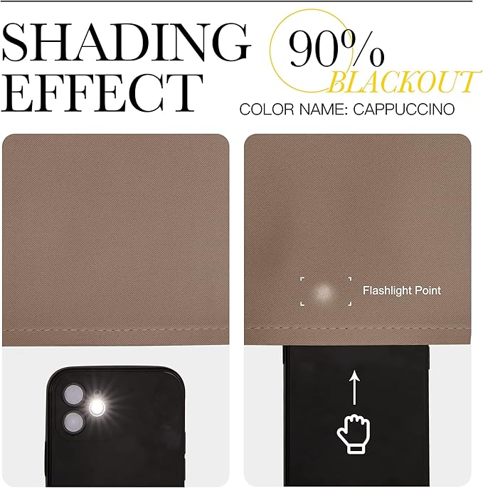 NICETOWN Blackout Window Curtains and Drapes for Kitchen, Set of 2, 29 by 40 Inch, Cappuccino, Window Treatment Thermal Insulated Solid Grommet Blackout Drapery Panels