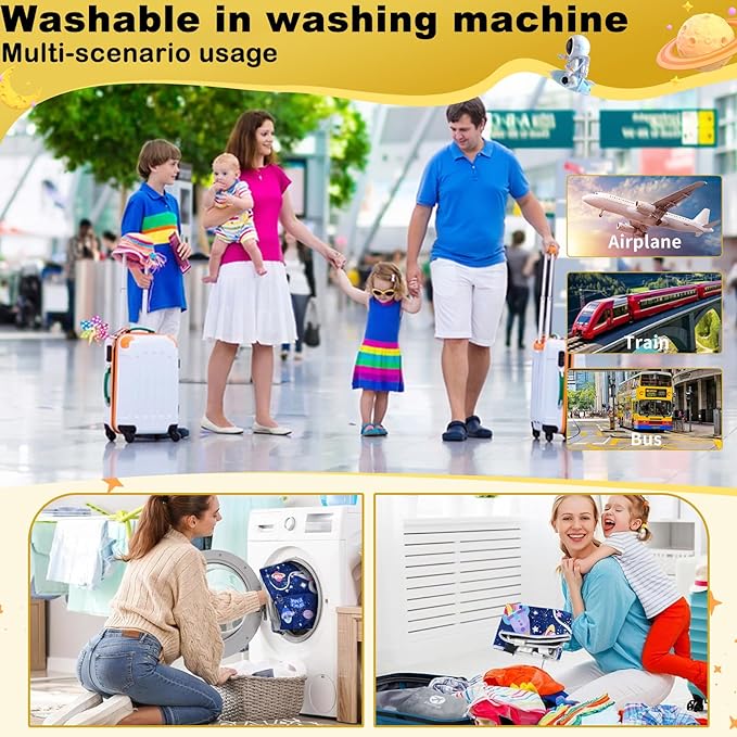 Airplane seat Extender for Kids，Airplane Bed for Toddler,Toddler Airplane Travel Essentials-Portable Toddler Travel Plane Bed, Toddler Airplane Bed Must Haves for Kids Baby