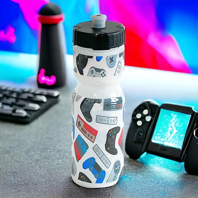 50 Strong Kids Water Bottle | 22 oz. BPA- Free Sports Squeeze Water Bottles with Pull Top Cap |Perfect Water Bottle for School | Reusable & Durable for Boys & Girls | Made in USA