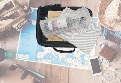 25 pack Wine bottle protector, Wine bottle packaging, Air Column Packaging, Wine Bottle Travel Protector Bags, Reusable Wine Bottle Protector, Safe Transportation of glass bottles, large