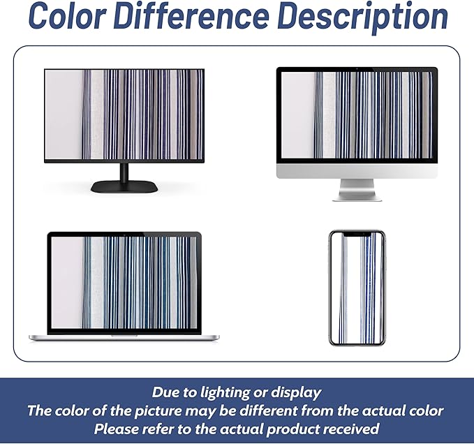 DriftAway Chris Linen Lined Valance Double Layer Thermal Insulated Room Darkening Blackout Valances 3 Inch Rod Pocket Vertical Striped Kitchen Valance for Bathroom 52 Inch by 18 Inch Ivory Dark Blue