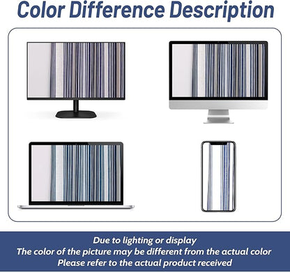 DriftAway Chris Linen Lined Valance Double Layer Thermal Insulated Room Darkening Blackout Valances 3 Inch Rod Pocket Vertical Striped Kitchen Valance for Bathroom 52 Inch by 18 Inch Ivory Dark Blue