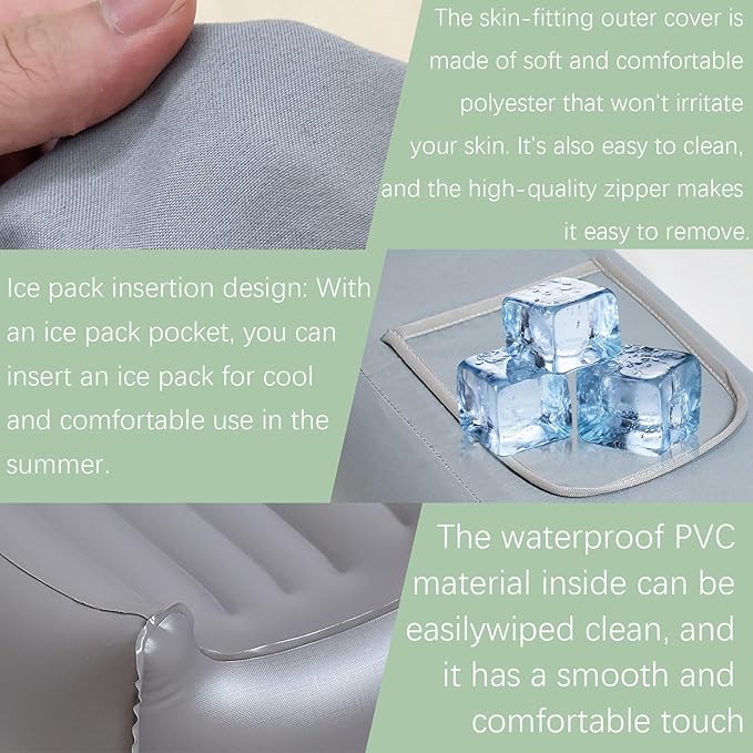 Arm Elevation Pillow, Arm Wedge Elevation Pillow Excellent, Ergonomic Elbow Support Pillow for Sleeping Arm Pads Pillow，Elevated Arm Pillow for Broken Arm,Inflatable Type