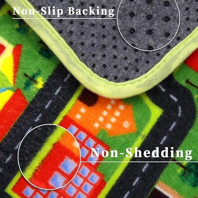 Kids Rug 5x7 Kids Room Rugs for Bedroom Carpet Kids Educational Rug Extra Car Rug Soft Crawling Play Mat for Children Toddlers Classroom Playroom