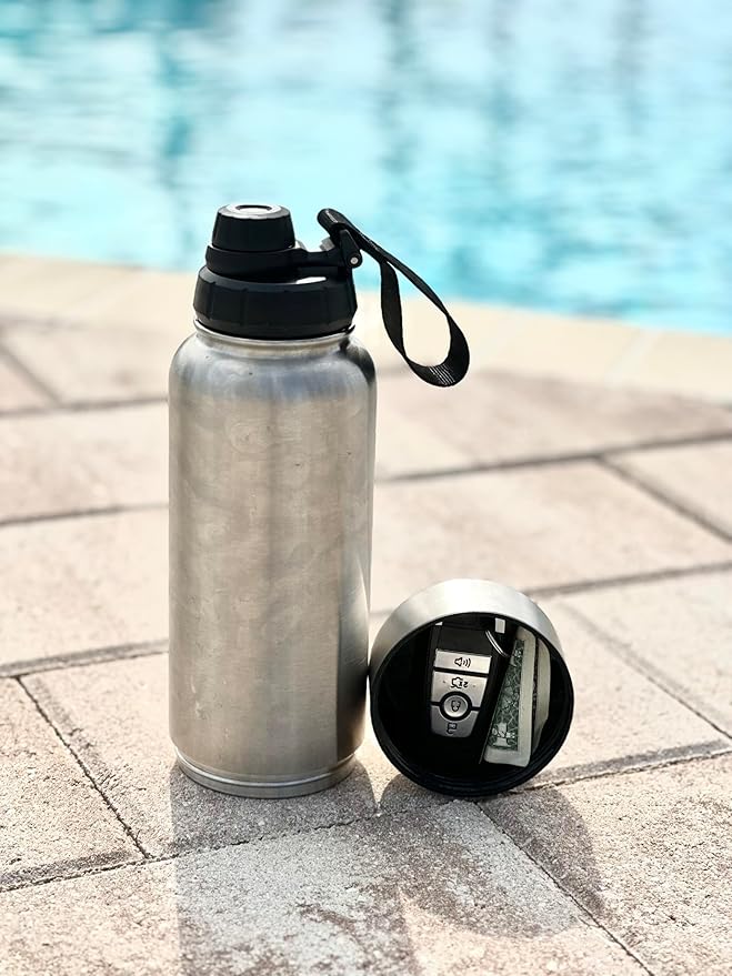 32oz Water Bottle with Storage Compartment