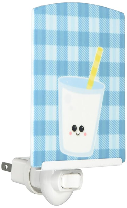 Caroline's Treasures BB7047CNL Milk Face Ceramic Night Light Compact, UL-Certified, Ideal for Bedroom, Bathroom, Nursery, Hallway, Kitchen, 6x4x3, Multicolor