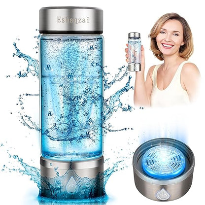 2024 Hydrogen Water Bottle Generator with 3-Minute Rapid Electrolysis Portable Hydrogen Rich Water Maker with PEM & SPE Technology Ionized Water Generator for Enhancing Water Quality