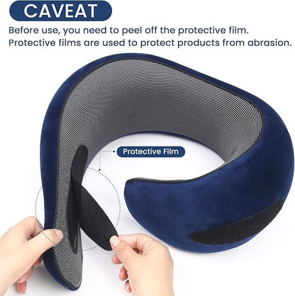 2024 New Memory Foam Travel Neck Pillow for Airplanes，Ultimate Comfort and Support, Ideal for Airplane and Car Travel ，Compact, Convenient, and Versatile Airplane Sleeping Pillow.