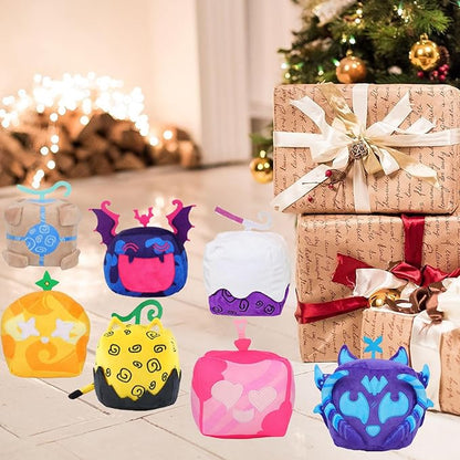 B-lox Fruits Plush, B-lox Fruits Plushies B-lox Plush Pillow Stuffed Toy, Soft Fruits Hugging Plush Pillow Toy Gifts, Squishy Pillow Stuffed Figure Gifts for Kids Boys Girls Valentines Day