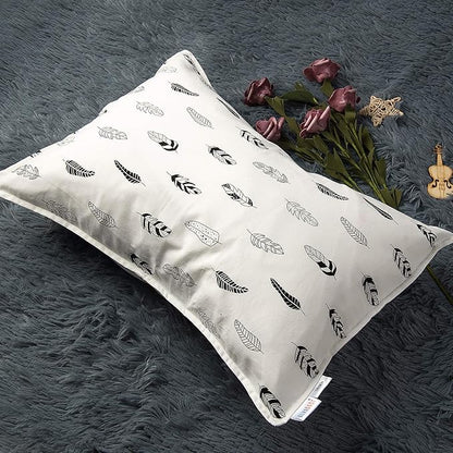 ALVABABY Toddler Pillowcases Fits 13 x 18,12x 16 Kids Pillow 2 Pack Cotton Baby Pillow Cover Envelope Kids Pillowcases for Boys Girls Feathers 2FTP04