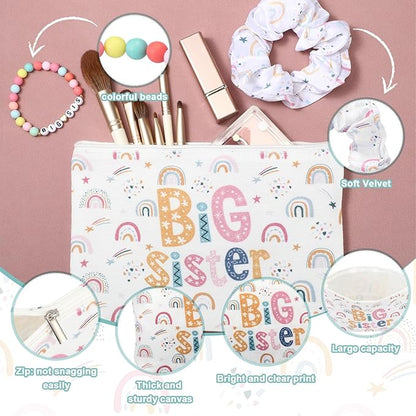 4 Pieces Sports Gifts Set - Hair Scrunchies, Elastic Hair Bands, Ball Charm Bracelet, Zipper Pouch, and Tumbler for Women