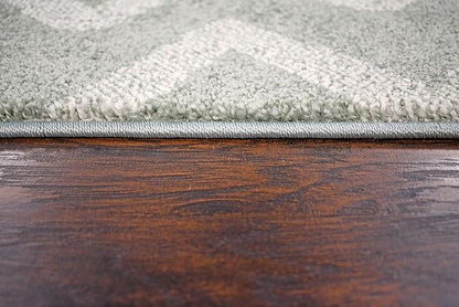 KC Cubs Boy & Girl Modern Decor Multicolor Area Rug and Carpet Collection for Kids, Toddlers and Baby Nursery, Animal Faces Blue Lion