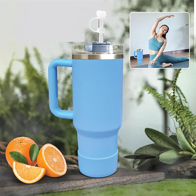 Silicone Spill Stopper Set of 3, Compatible with Stanley Cup 2.0 40oz/30oz, Proof Stopper For Stanley,Tumbler Accessories, Including 2 Straw Cover Caps, 2 Square Spill Stoppers, 2 Round Leak Stopper