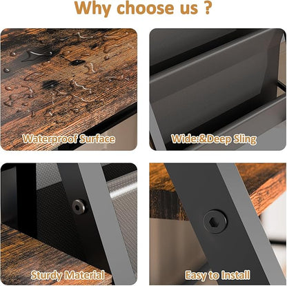 Kids Bookshelf and Toy Organizer, Book Shelf for Kids Rooms,2 in 1 Nursery Book Shelves, Toddler Bookshelf Montessori Bookshelf and Kids Book Shelf (Black)