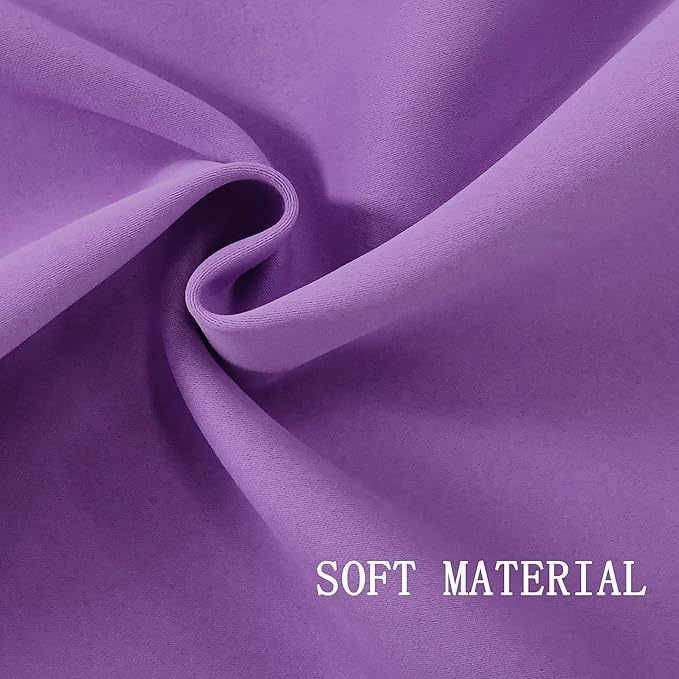 Light Purple Valance for Kitchen Windows Solid Lavender Grommet Top Blackout Valance Window Treatment for Living Room Short Straight Drape Valance for Bedroom Kids Room 100X18 1 Panel Lilac