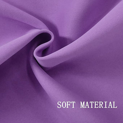 Light Purple Valance for Kitchen Windows Solid Lavender Grommet Top Blackout Valance Window Treatment for Living Room Short Straight Drape Valance for Bedroom Kids Room 100X18 1 Panel Lilac