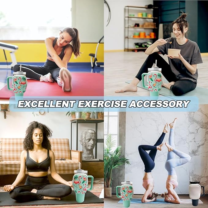 Water Bottle Pouch For Stanley Quencher Adventure 40oz & Stanley IceFlow 20oz 30oz,tumbler pouch with Pocket, for Keys, Wallet, Cards, Earphone,Compact, Versatile (GREEN)