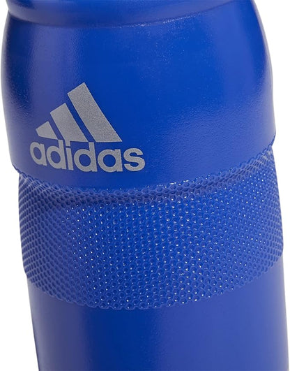 adidas 750 ML (28 oz) Stadium Refillable Plastic Sport Water Bottle, Bold Blue/Silver Metallic, One Size