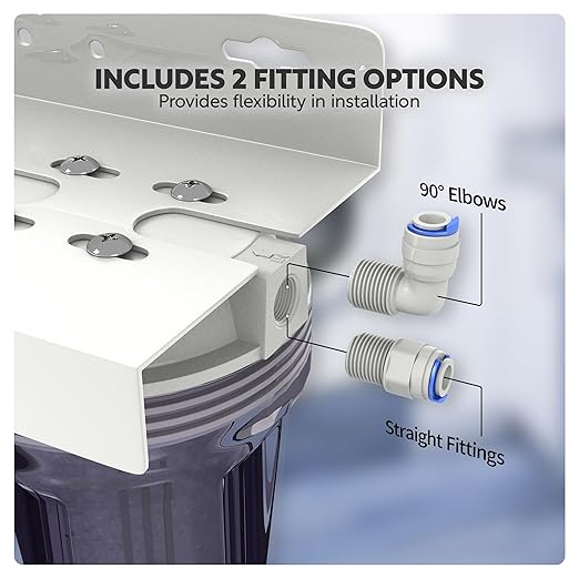 Aquatic Life Dual DI Color Changing Mixed Bed Resin Water Filtration System, Double Canister, Aquarium, Hydroponics