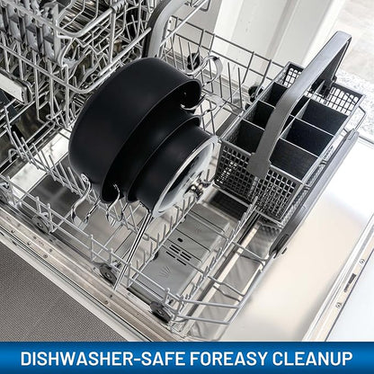 Induction Pots and Pans, Stainless Steel cookeware set 6pcs With Lid, Induction Cookware For Oven & Dishwasher Safe