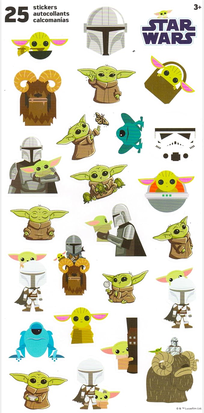 Disney Baby Yoda Water Bottle School Supplies - Baby Yoda Water Bottle Kids Bundle Includes 2 Star Wars Baby Yoda Water Bottles Plus Baby Yoda Stickers and Door Hanger | Grogu Water Bottle Kids