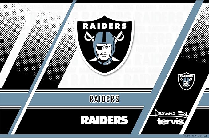 Tervis Triple Walled NFL Las Vegas Raiders Edge Insulated Tumbler Cup Keeps Drinks Cold & Hot, 20oz, Stainless Steel, 30 fluid ounces
