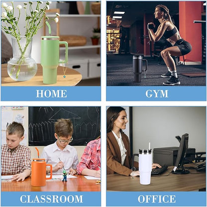 6PCS Letter Charm Accessories for Stanley Cup, Personalized Initial Letter Charms for Stanley Tumbler Handle Identification Letter Pendant Handle Decoration for Stanley Tumbler Charms (Letter B)