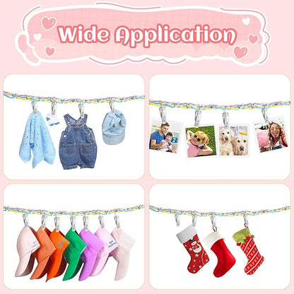 2PCS Stuffed Animal Hammock Corner, 78 Inch Stuff Animal Organizer for Stuffed Animal Storage for Kids Room Decor, Hanging Stuffed Animal Net Holder for Wall or Corner Nursery Collection