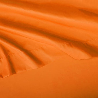 Amazon Basics Kid's Soft Easy-Wash Lightweight Microfiber 3-Piece Sheet Set, Twin, Bright Orange, Solid