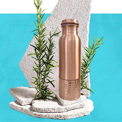 Ayurvedic Drinking Copper Water Bottle for Sports, Travel, Yoga & Everyday Use, Water Bottle for Gym, Office, Hiking, Outdoor Capacity 32 Oz (Design 11, 32 Oz)
