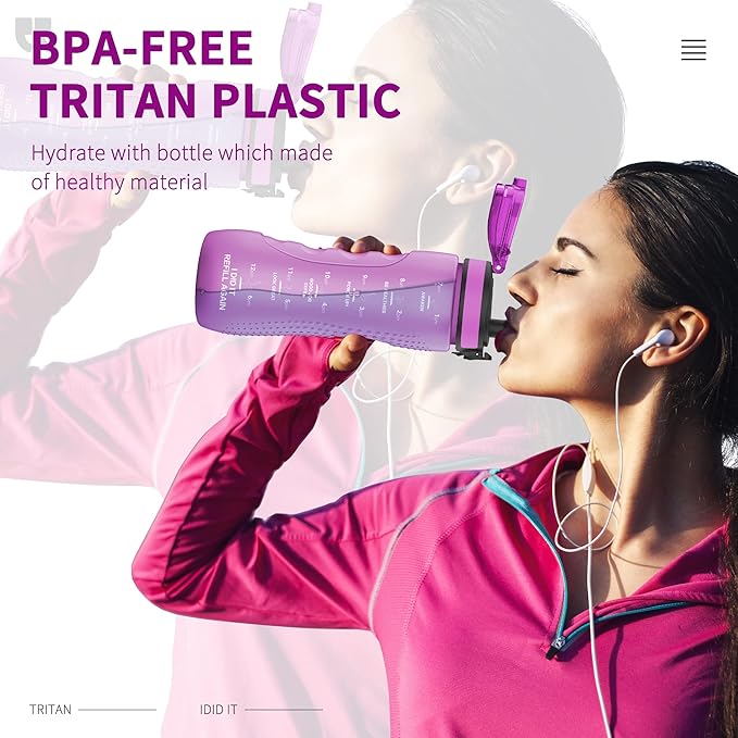 25oz Kids Sports Water Bottles for School with Spout Lid (Purple)