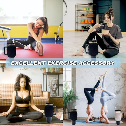 Water Bottle Pouch for Stanley Quencher Adventure 40oz & Stanley IceFlow 20oz 30oz,Tumbler Pouch with Pocket, for Keys, Wallet, Cards, Earphone,Compact, Versatile (Black)