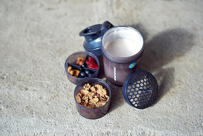 Smartshake Original 2GO, 20 oz Shaker Cup, Gunsmoke Black (Packaging May Vary)