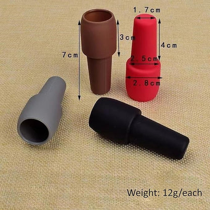 6 Pcs Silicone Wine Stopper, Reusable Wine Stoppers, Wine Bottle Cover Caps to Keep Wine Fresh, for Wine Bottles Beer Beverage Champagne Bottle Sealer